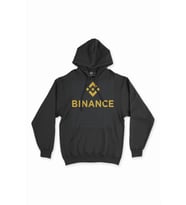Binance Siyah Sweatshirt Hoodie