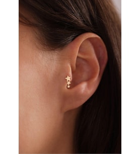 3 Yıldız Tragus Küpe