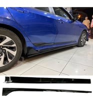 Honda Civic FC5 TypeR Yan Marşpiyel Seti Plastik 2 Adet Mat Siyah 2016 2017 2018 2019 2020 2021 karlık+ek+bodykit