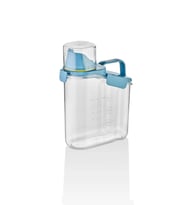 Bakliyat ve Deterjan Contalı Sızdırmaz Kapaklı Erzak Saklama Kabı - Ölçekli Bakliyat Kabı Düzenleyici- 1100 Ml- Mavi