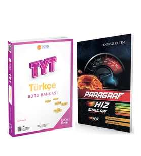 Üç Dört Beş TYT Türkçe ve Hız ve Renk Paragraf Soru Bankası 2 Kitap Set