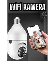Güvenlik Kamerası Wifi Kamera Duylu Ev Kamerası Wifi Bağlantılı Dönebilen