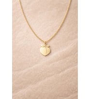 Kişiye Özel Şeftali Model Kolye 925K Gümüş (Gold)
