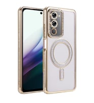 Redmi 15 4G Joke Simli Magneticsafe Kılıf - Gold