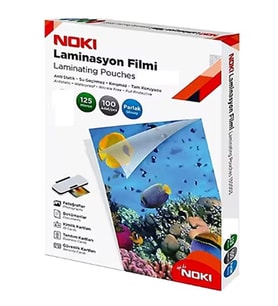 Noki Laminasyon Film 125Mic 85X115mm 8,50cmx11,50cm 100 lü Pvc Kimlik Tipi