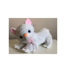 Sesli Miyavlayan Peluş Kedi 35cm (Çok Renkli)