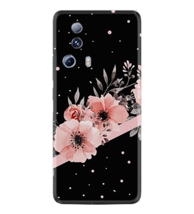 Xiaomi Mi 13 Lite Kılıf Resimli Desenli Baskılı Silikon Flowers Dots 1423