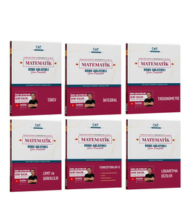 Çap Yayınları İntegral Limit Süreklilik Logaritma Diziler Fonksiyonlar II Türev Trigonometri Seti 6 Kitap
