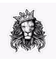 Renkli Aslan Araba Oto Sticker Yapıştırma Etiket 17CM t7
