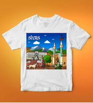 Sivas Tasarımlı Tişört (Beyaz)