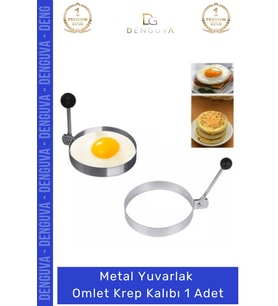 #Omlet Kalıbı Yanmaz Yapışmaz Paslanmaz Mutfak Gereci Şık Kahvaltılık Metal Yuvarlak Omlet Krep Kalı