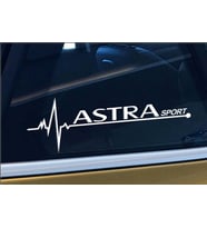 Astra Nabız Kalp atışı sticker 2 adet kelebek cam
