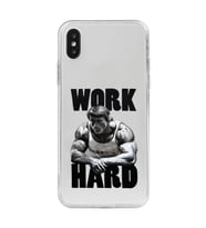 Iphone X ve XS Uyumlu Arnold Fitness Tasarımlı Şeffaf Telefon Kılıfı