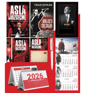 Asla Vazgeçme - Ayraç - Kartpostal - Poster - İblisi Öldür -  2026 Ajanda İstikbal - Sakarya Duvar Takvimi - Masa Takvimi