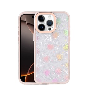 Apple İphone 14 Pro Max Lumi Desenli Kapak - Pembe