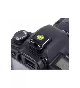 DSLR ve SLR İçin Su Terazili Hot Shoe Flaş Kızağı Kapağı