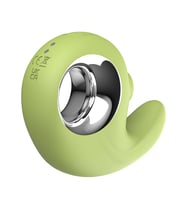 Fastieshop Minty Bloom Şarjlı Çift Fonksiyonlu Emme ve Titreşimli Vibratör (Yeşil)
