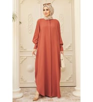 6571-Krep Abaya Kiremit