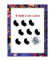 Gri Plastik Köşebent 2cm X 2 Cm 8 Adet