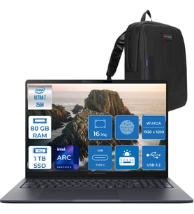 Asus Expertbook B5 B5605CCA-U716512B1D Intel® Core™ Ultra 7 255H Aı 80GB Ddr5 1tb SSD Intel® Arc™ Graphics 16" Wuxga (1920X1200) IPS 300NITS Freedos Taşınabilir Bilgisayar B5605CCAF23+ZETTAÇANTA