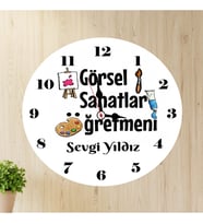 Görsel Sanatlar Öğretmeni Duvar Saati