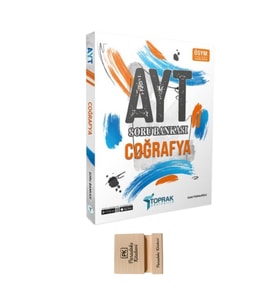 Toprak AYT Coğrafya Soru Bankası ve Telefon Standı