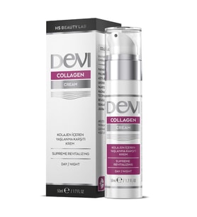 Devi Collagen Cream 50ml Yaşlanma Karşıtı Nemlendirici Kolajen Krem