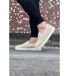 Bej Triko Babet Erkek Casual Ayakkabı