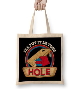 You Shuck At Cornhole Cute & Funny I'll Put It In Your Hole Cornhole Pun Bez Çanta Uzun Saplı