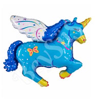 Kanatlı Unicorn Folyo Balon