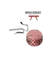 Mey İthalat® Masa Örtüsü Klipsi - Metal Masa Kelepçesi Masa Örtüsü Sabitleyici 4 ADET 716922