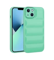 iPhone 14 Kılıf Kamera Korumalı Parlak Airbag'li Zore Galya Kılıf (Su Yeşili)