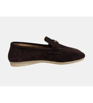 MYFİT SHOES 712 KADIN HAKİKİ DERİ MAKOSEN BABET AYAKKABI KAHVE SÜET