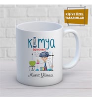 Kişiye Özel İsim Yazılabilir Kimya Öğretmeni Kupa Bardak