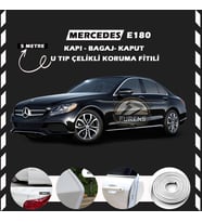 Mercedes E180 Oto Araç Kapı Koruma Fitili 5metre Parlak Beyaz Renk