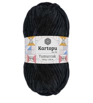 Yumurcak Kadife İplik 100 gr 1 Adet K940 Siyah