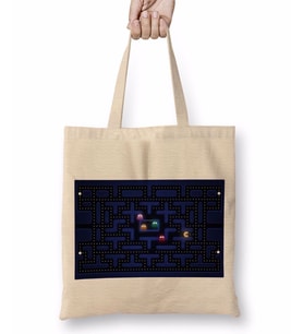 Pac Man Bez Çanta Uzun Saplı