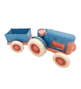 Let's Be Child Römorklu Sürtmeli Plastik Traktör LC-30878 Lacivert-Turuncu