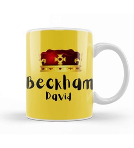 David Beckham Kupa Bardak Porselen