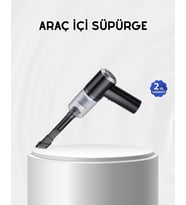 Kablosuz El Süpürgesi – Araç İçi Temizlik İçin 5500Pa Güçlü Emiş, Usb Şarjlı