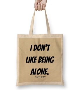 Cristiano Ronaldo Quotes Art Gift - Vintage Retro Style Bez Çanta Uzun Saplı