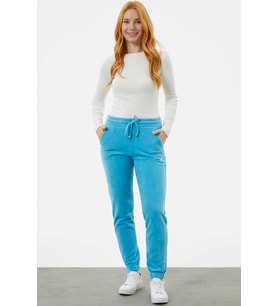 Beli Lastikli Jogger Eşofman Altı - Turkuaz
