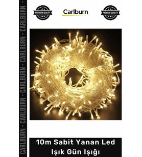 #LedIşık Dekoratif Yılbaşı Aydınlatma Kaliteli Dayanıklı Soft 10m Sabit Yanan Led Işık Gün Işığı