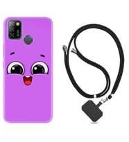INFINIX Smart 4 5 6 Zero 8 S5 Pro Kılıf Boyun Askılı Silikon Purple Sweety 1717