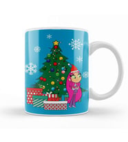 Teen Titans Starfire Around The Christmas Tree Kupa Bardak Porselen