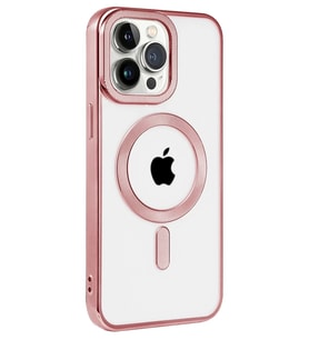 Newface Apple iPhone 14 Pro Kılıf Kronos Magsafe Kapak - Rose Gold