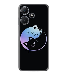 Infınix Hot 30i Kılıf Silikon Desen Özel Seri Love Cats 1604
