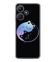 Infınix Hot 30i Kılıf Silikon Desen Özel Seri Love Cats 1604