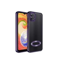 Samsung Galaxy A03 Uyumlu Kılıf Kamera Korumalı Logo Gösteren Zore Omega Kapak
