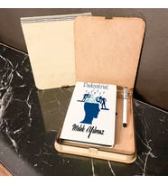 Psikiyatrist Ahşap Kutulu Defter Kalem Set